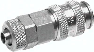 Kupplungsdose (NW2,7) 6 x 4mm Schlauch, 1.4404