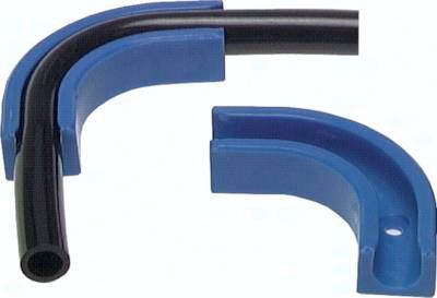 90°-Schlauchstütze, blau für 8,0mm Schlauch