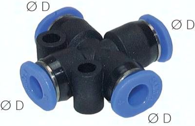 Kreuz-Steckanschluss 6mm, IQS-Mini
