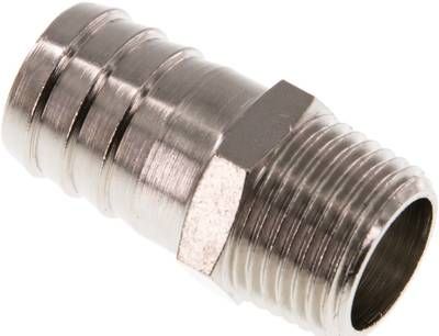 Gewindetülle R 1/2"-19mm, 16 bar Messing vernickelt