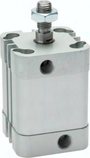 ISO 21287-Zylinder, doppeltw., Kolben 20mm, Hub 15mm