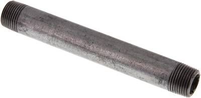 Rohrdoppelnippel R 3/8"-120mm, 50 bar, Stahlrohr ST 37 verzinkt