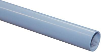 Aluminium-Rohr, 32 x 29mm, grau (RAL 7001) pulverbeschichtet