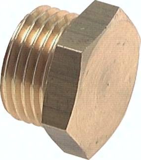 Verschlussstopfen Außenskt. G 1/2", 16 bar Messing