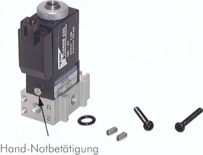 3/2-Wege Magnetventil, M 5, geschlossen (NC), 24 V=