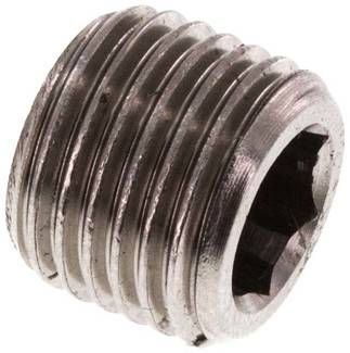 Verschlussstopfen Innenskt. G 1/4", 40 bar 1.4571