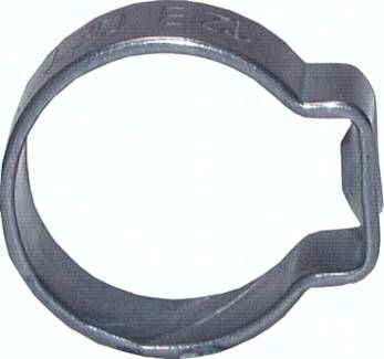 1-Ohr-Schlauchschelle 10,1 - 11,8mm, Edelstahl