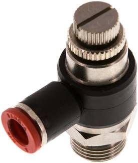 Winkel-Drosselrückschlag-ventil G 3/8"-8mm,zuluftregelnd (Sonderausführung)