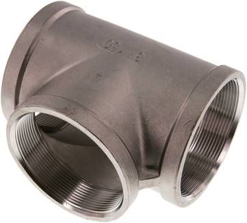 T-Stück Rp 3" (IG), 16 bar 1.4408