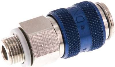 Kupplungsdose (NW5) G 1/8"(AG), Messing vernickelt
