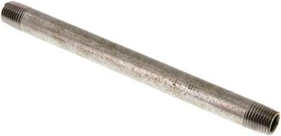 Rohrdoppelnippel R 1/4"-150mm, 50 bar, Stahlrohr ST 37 verzinkt