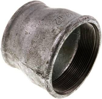 Rundmuffe Rp 3"-Rp 2 1/2", 25 bar Temperguss verzinkt