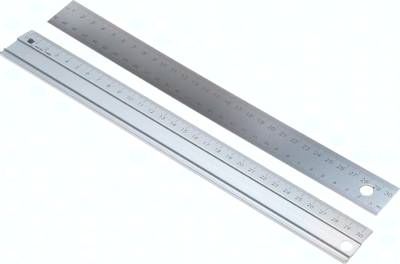 50 cm Aluminiumlineal mit gummierter Rückseite