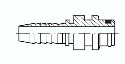 Pressanschluss STW, Zapfen: Ø 10 mm, Lager: Ø 22 mm, Stahl verzinkt