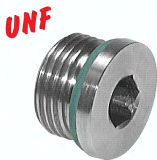 HD-Verschlussstopfen Innenskt. UN 1 1/16"-12, V4A