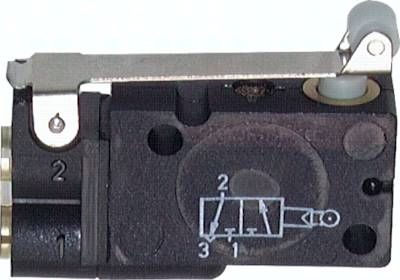 3/2-Wege Rollenventil 4mm Schlauch, geschlossen (NC)