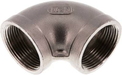90°-Winkel NPT 1 1/4" (IG), 16 bar 1.4408