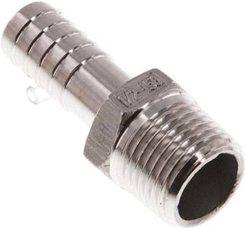 Gewindetülle R 1/2"-13mm, 16 bar 1.4408