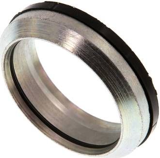 Schneidring 38 S, Stahl verzinkt mit Elastomerdichtung
