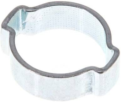 2-Ohr-Schlauchschelle 18 - 22mm, Stahl verzinkt (W1)