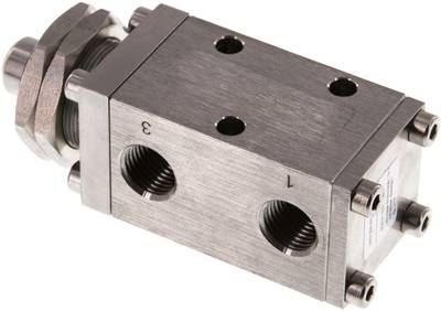 3/2-Wege-Endschalter, G 1/4", mit Nocke, Edelstahl