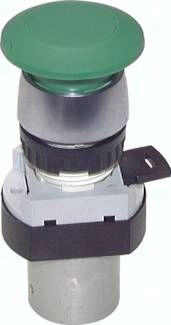 3/2-Wege M5-Tasterventil (22 mm Loch), Pilztaste (schwarz)