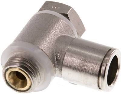 Winkel-Drosselrückschlag-ventil G 1/4"-10mm,zuluftregelnd (Sonderausführung)