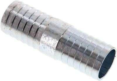 Schlauchverbindungsrohr 32mm-32mm, Stahl verzinkt