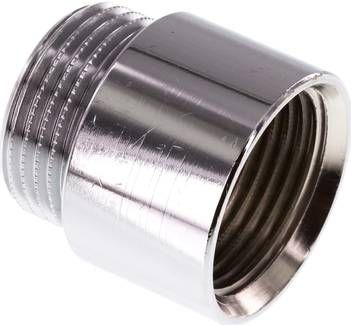 Gewindeverlängerung G 1"-25mm, Messing verchromt
