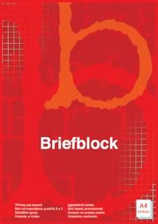 Briefblock, DIN A4, kariert, 10er Pack