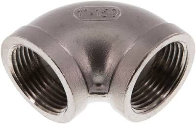 90°-Winkel NPT 1" (IG), 16 bar 1.4408