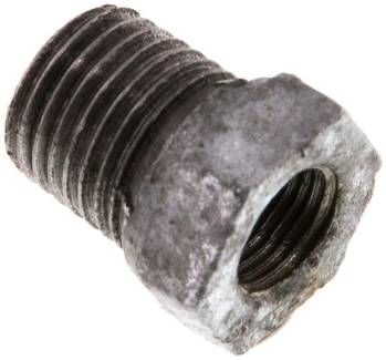 Reduziernippel R 1/4"(AG)-Rp 1/8"(IG), 25 bar Temperguss verzinkt