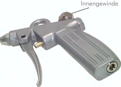 Alu Ausblaspistole für Schlauchzug, G 1/4" (IG)