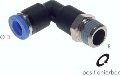Winkel-Steckanschluss, lang R 3/8"-12mm, IQS-Standard