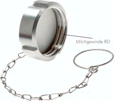 Blindmutter (Milchgewinde) RD65 x 1/6", 1.4404
