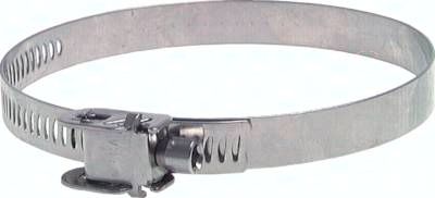 12mm Sicherheitsschlauch-schelle 80 - 110mm, Edelstahl