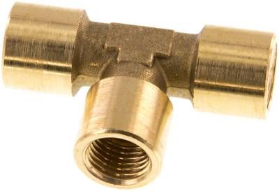 T-Stück G 1/4" (IG), 16 bar Messing