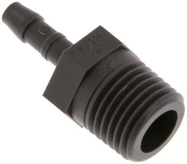 Gewindetülle R 1/4"-4mm, 8 bar PA 6