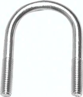 Rundstahlbügel, M 16x159 - 168,3mm, Stahl verzinkt