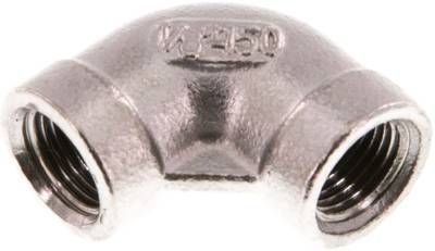 90°-Winkel Rp 1/8" (IG), 10 bar 1.4408