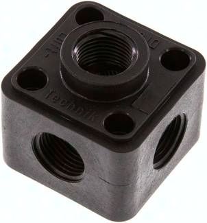 Wanddose (Verteiler) 5 x G 1/2", Kunststoff