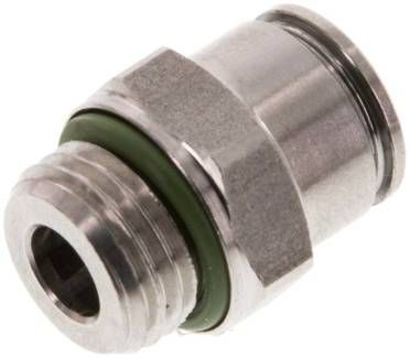 Gerader Steckanschluss G 1/4"-8mm, IQS-Edelstahl