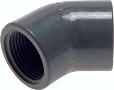 45°-Winkel Rp 1 1/2" (IG), PVC-U
