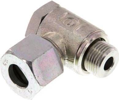 Winkel-Schwenkverschraubung 12 S-G 3/8", Stahl verzinkt