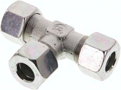 T-Schneidringverschraubung 16 S, Stahl verzinkt