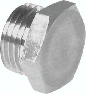 Verschlussstopfen Außenskt. G 1/8", 40 bar V4A
