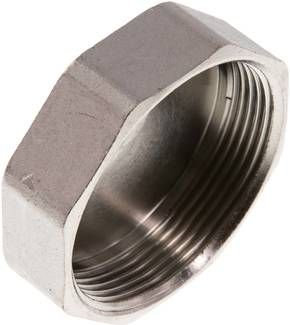 Verschlusskappe G 2", 16 bar Messing vernickelt