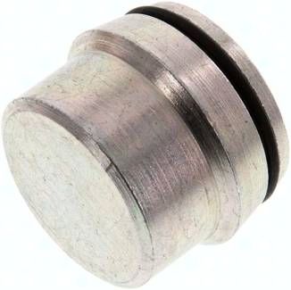 Verschlussstopfen ohne Mutter 38 S, Stahl verzinkt