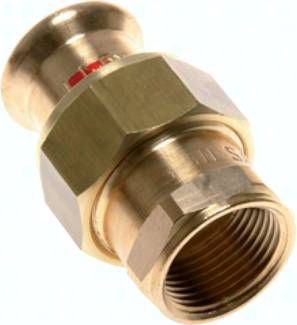 Pressfitting, Verschraubung flachd., 18mm / Rp 3/4"(IG)