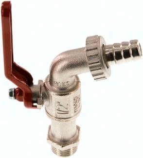 Messing-Kugelauslaufhahn G 1/2" (14,5mm Tülle), PN 15